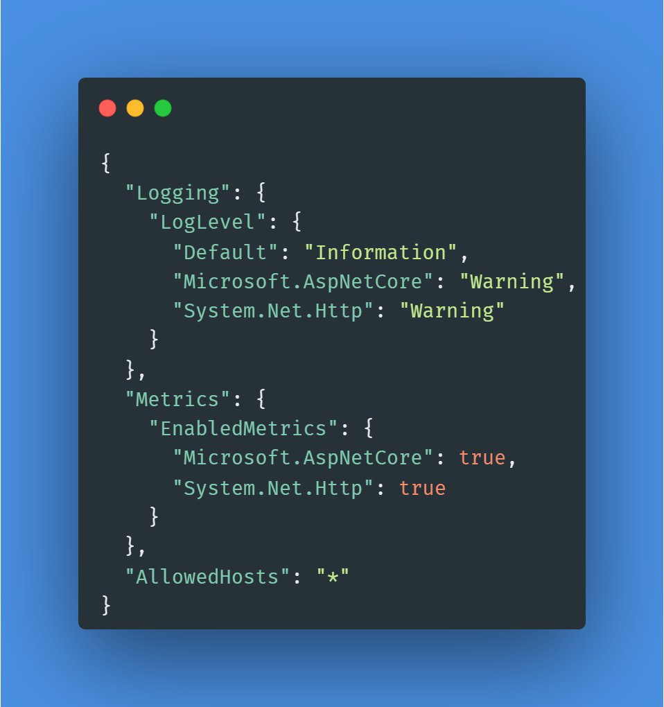 Part of improving our metrics story in .NET 8 means we're making it as first class as logging is. It'll be possible to configure meters and instruments via configuration. #dotnet #aspnetcore