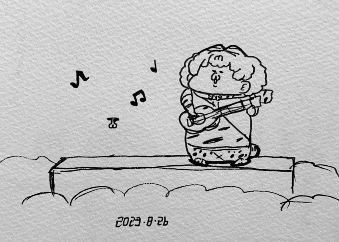 ウクレレを弾くかみんみなりさま 
