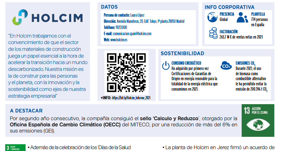Corresponsables's tweet photo. .@HolcimES contribuye a la creación de ciudades más #sostenibles y lanza #ECOPact y #ECOPlanet, cementos y hormigones capaces de reducir la huella de carbono hasta un 70%. Léelo en el #AnuarioCorresponsables2023 👉 https://t.co/1braNjYxxj https://t.co/4HYp7puOTq