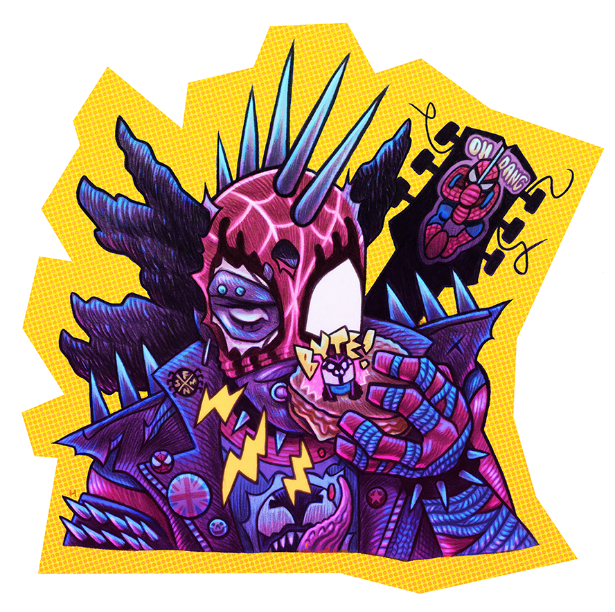 「spider bite」|Dan Hippのイラスト