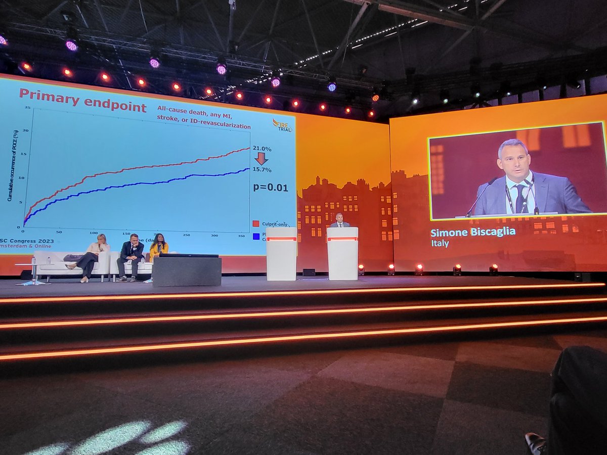 Gianluca Campo (@gianlucacampo78) on Twitter photo Here we are... the countdown is over and <a href="/SimoneBiscaglia/">Simone Biscaglia</a> showed th3 <a href="/theFIRE_trial/">FIRE Trial</a> results... physio-guided complete revasc reduced ☠️ and MI #ESCCongress Here we are... the countdown is over and <a href="/SimoneBiscaglia/">Simone Biscaglia</a> showed th3 <a href="/theFIRE_trial/">FIRE Trial</a> results... physio-guided complete revasc reduced ☠️ and MI #ESCCongress