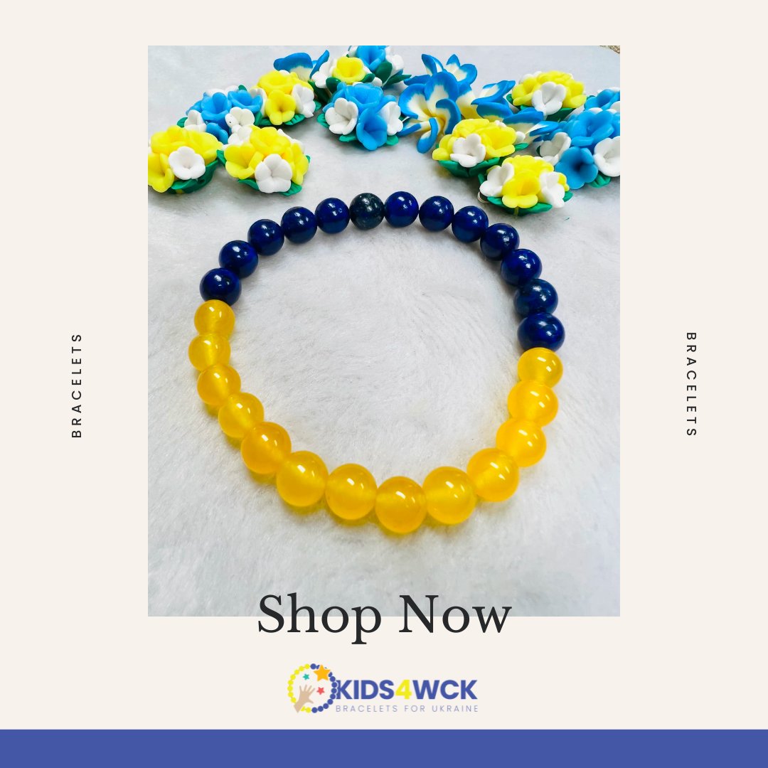 Our bracelets are made for anyone and everyone! Each bracelet is designed for YOU! Grab yours today! . . . #bracelets #shopsmall #Kids4WCK #Kidsforukraine #WCK #Worldcentralkitchen #Chefsforukraine #jewelry #accessories