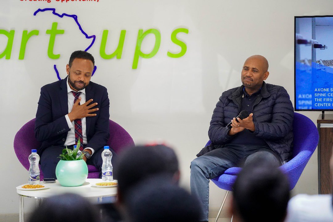 DanEnergyET's tweet photo. Dr Wondwossen Tekle @wondeasa, appreciated #SatSquare and suggested the youth to make the best of it. He advised to choose well, be readily adaptable and have an enduring discipline! @DanEnergyET https://t.co/NDqxCphnXJ