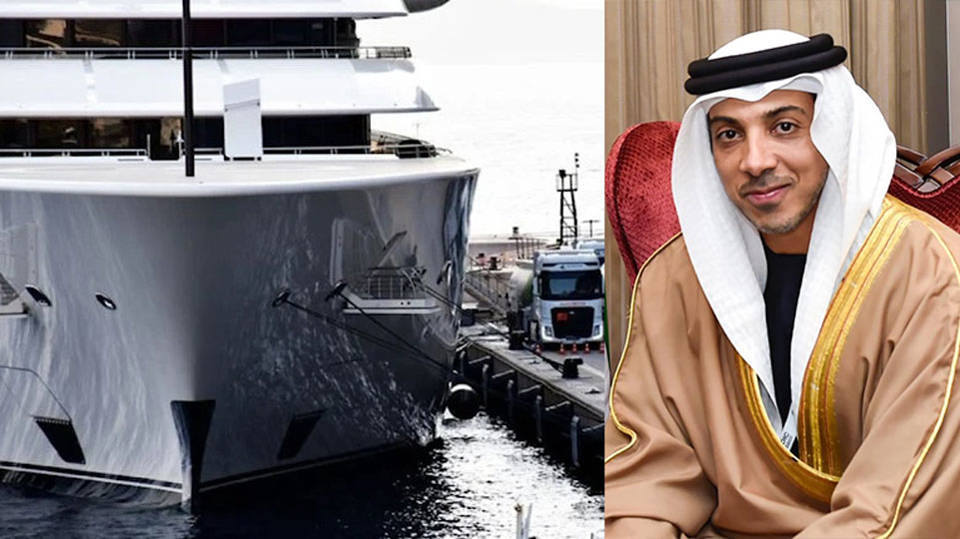 darkwebhaber's tweet photo. Birleşik Arap Emirlikleri (BAE) Emiri ve Manchester City kulübünün sahibi Şeyh Mansur Bin Zayed El-Nahyan, Bodrum’da ‘Blue’ adlı lüks yatına 25 tanker dolusu, 700 bin litre ÖTV'siz motorin aldı. Türkiye'de yakıt alan ve yurtdışına çıkacağını beyan eden yabancı bandralı teknelerden ÖTV alınmaması uygulamasından yararlanan Emir, 5 milyon lira kâr etti. (BirGün)