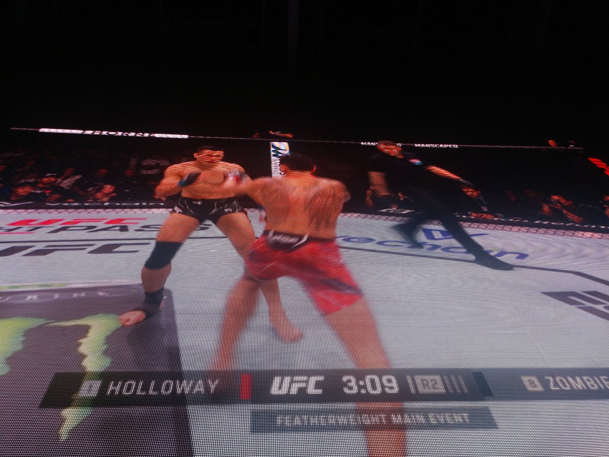 DaysOfGame_com's tweet photo. Very knocked out Korean. Too bad for this crowd. It was fun to see them so fired up.
#ufcs https://t.co/PcEgtNEV4X
