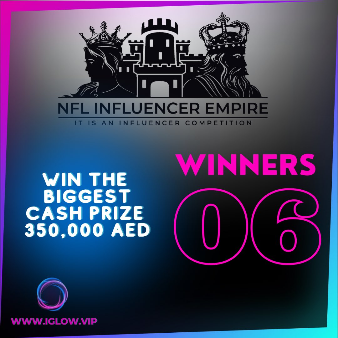 iglowvip's tweet photo. Influencers / models, enter the giveaways &amp; register to IGlow for a chance to WIN 350,000aed! https://t.co/DOXuADC3e5 https://t.co/6YBsu0j31T