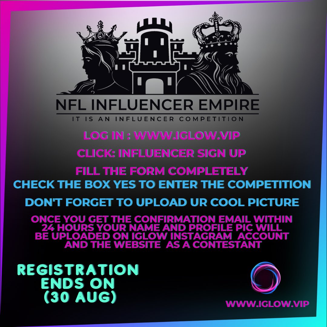 iglowvip's tweet photo. Influencers / models, enter the giveaways &amp; register to IGlow for a chance to WIN 350,000aed! https://t.co/DOXuADC3e5 https://t.co/6YBsu0j31T
