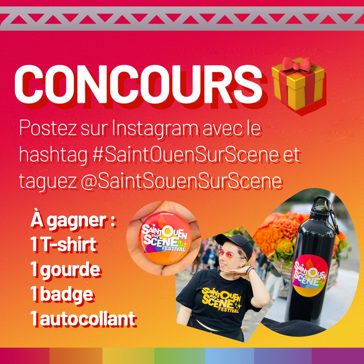 SaintOuensScene's tweet photo. Postez sur 𝕏 avec le hashtag #SaintOuenSurScene et tag @SaintOuensScene pour gagner !

Tirage au sort le 1er Septembre.

Bonne chance 🍀 https://t.co/eeQusGvWLz