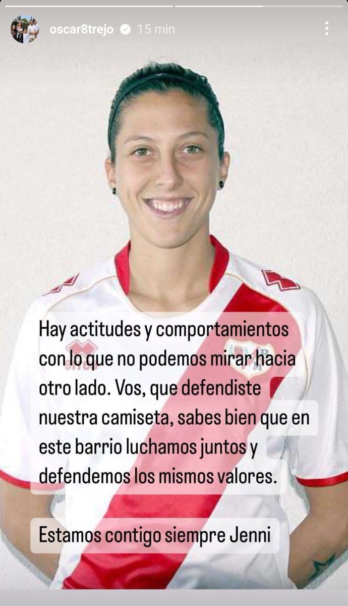 Garzon__Jesus's tweet photo. 🙌🏼⚡Este es mi capitán y leyenda del club @RayoVallecano 

❤️ Un gesto de CAPITÁN @oscar8trejo https://t.co/NwSfFJnifN
