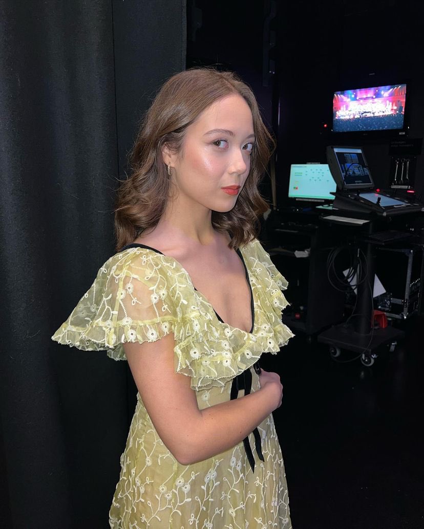 Laufa captured by her manager.