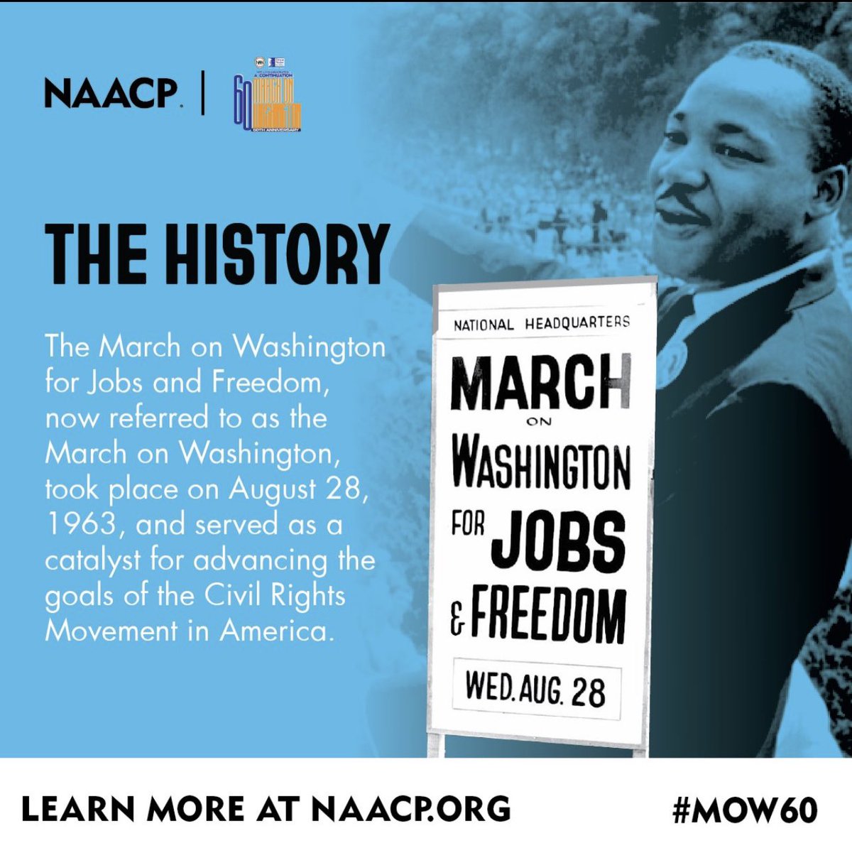 AGSatCdM's tweet photo. The March on Washington was 60 years ago today. https://t.co/9lCBeR0unz