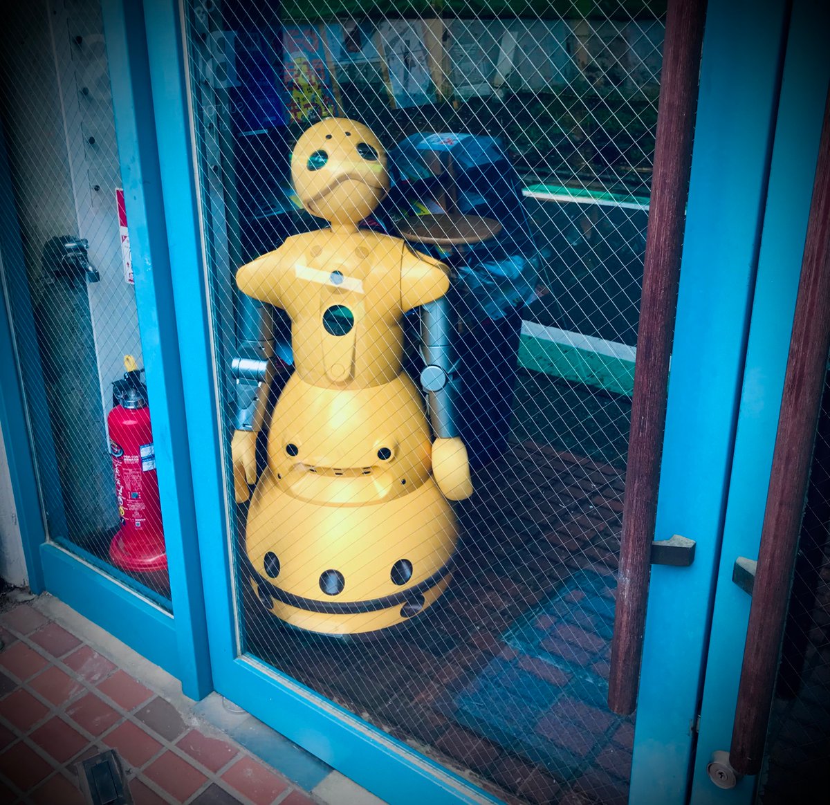 ando_devaivre's tweet photo. #Japan #Tokyo / Ce refuge pour robots androïdes est saturé. De nombreux tokyoïtes ont décidé de se séparer de leur robot de compagnie durant la période estivale en raison d’une hausse de prix de d’électricité. #robots #android #Google https://t.co/6NT0zlwmiR