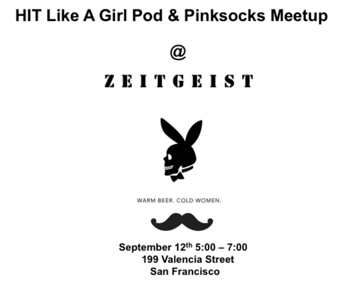 it’s on 🏁💖 @hitlikeagirlpod & #pinksocks meetup in #SF w @askjoyrios & the #HITLikeaGirl crew! ✨ eventbrite.com/e/hit-like-a-g… come for the smiles. stay for the hugs! #TheWorldNeedsMoreJoy 🌍💖😊✨
