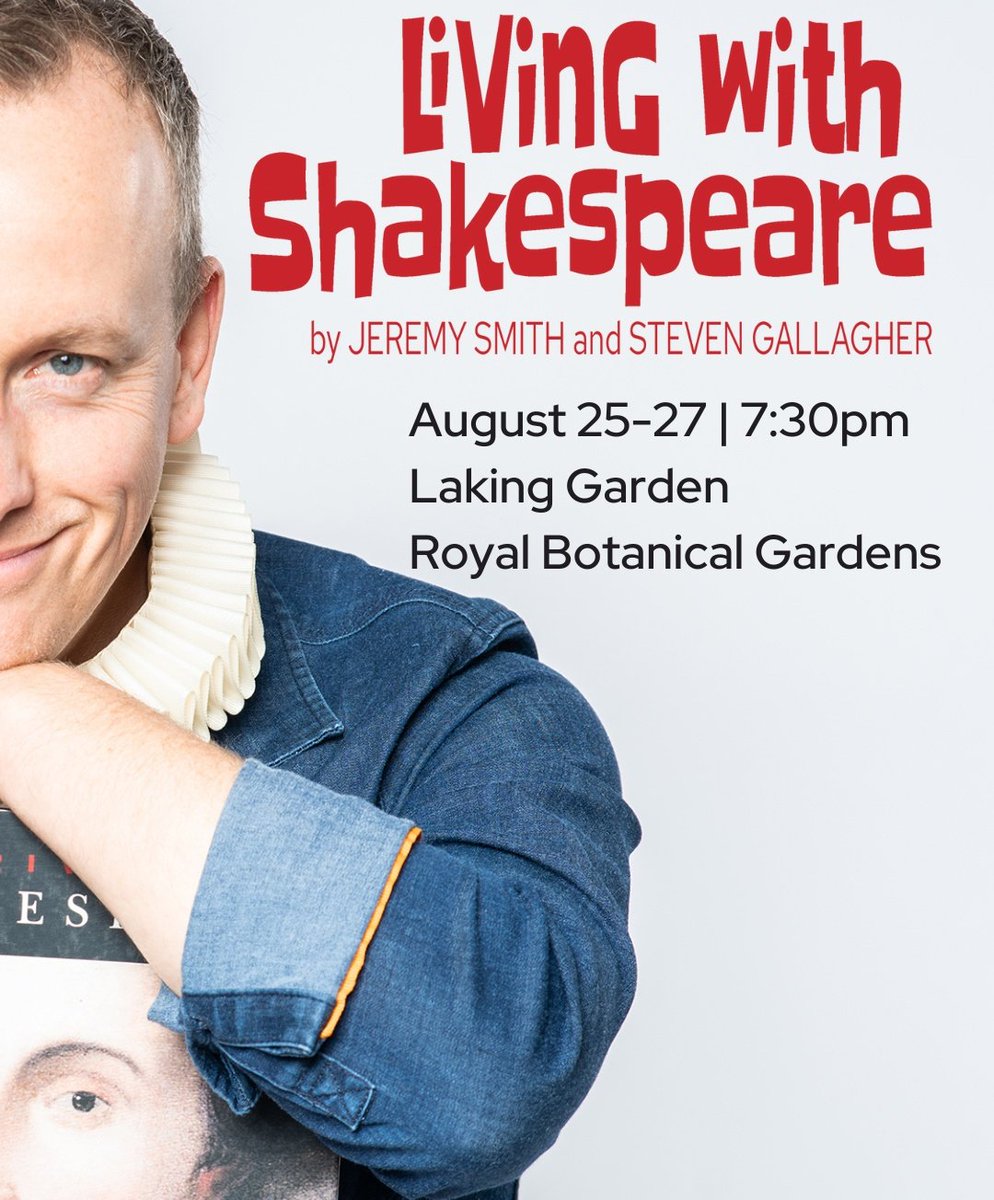 After a wonderful first performance in Burlington we're all set for two more!! Join us tonight and tomorrow for Living With Shakespeare at the @RBGCanada! Get your tickets now through the link below... secure.rbg.ca/overview/3396