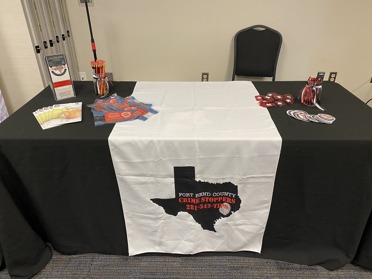 fbcrimestoppers's tweet photo. Attending the Katy Community Expo today!  Come out and see us! #crimestoppers #fortbendcounty https://t.co/LrDBnNqqEi