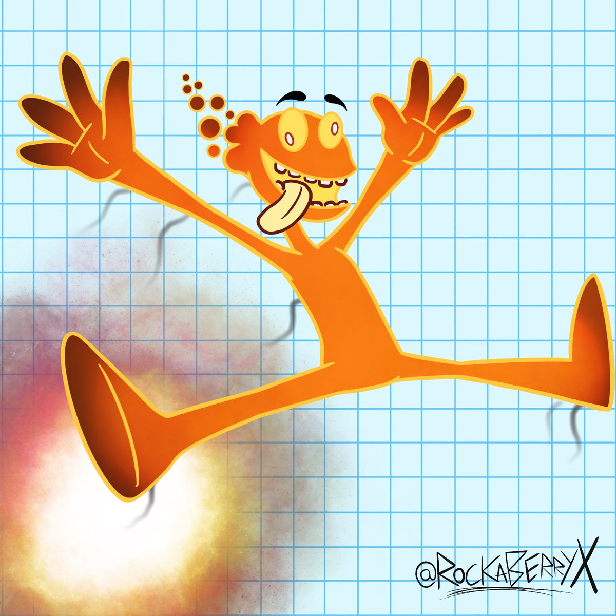 rockaberryx's tweet photo. When there’s a man who ‘splodes or something 💥 #splosionman #twistedpixel #videogames #fanart #digitalart #xboxlivearcade https://t.co/EDsEGH7Mpv