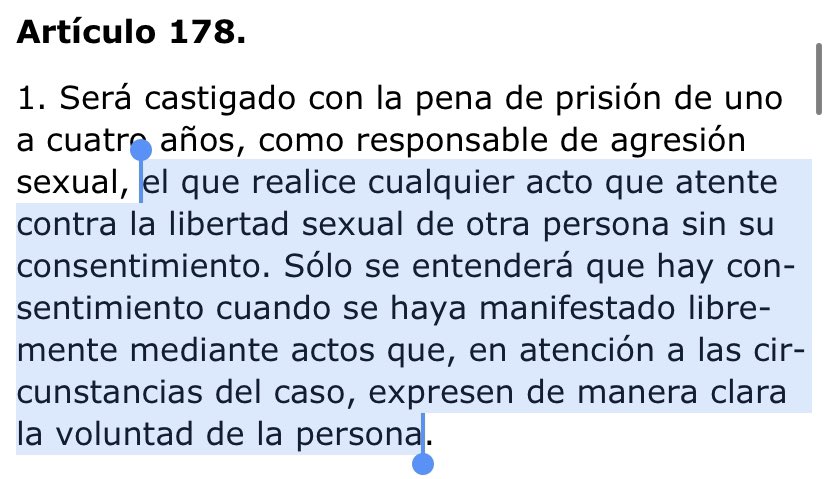 olympeabogados's tweet photo. Algo que está calando en la conciencia social, y lo único positivo que se puede sacar de esta situación, es que en cualquier acto sexual (besos incluidos) lo ÚNICO importante para determinar su licitud es el CONSENTIMIENTO. 

Si no hay: es agresión sexual.

#SoloSíEsSí #SeAcabó https://t.co/ZvciEV8RBC