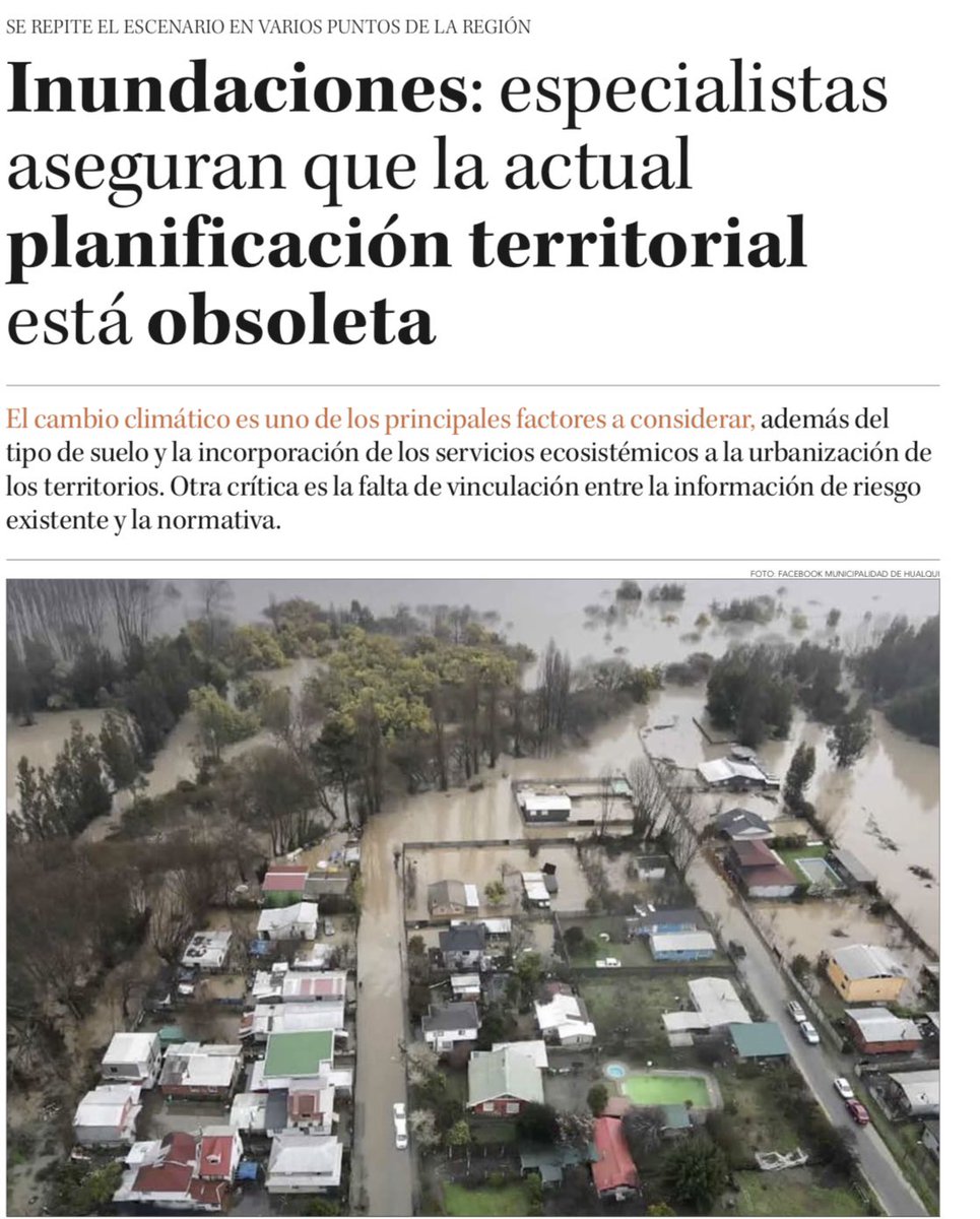 ocrojasv's tweet photo. Buena bajada a la región del #Biobio en el @DiarioConce para comprender los impactos del #desastre por las #inundaciones desde la Planificación Territorial.

 https://t.co/xcSEGju0xf

@FCAUdeC https://t.co/rAY2VwzKam