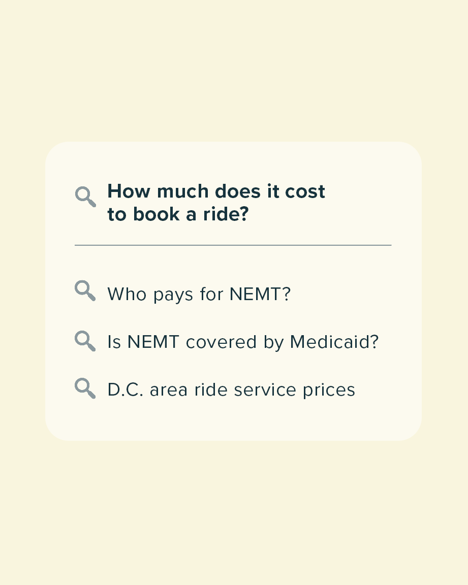 wcscorp's tweet photo. Need a ride in the Washington area? We offer high quality and affordable NEMT and non-medical transportation.

We determine costs based on the type and distance of the trip being taken.

Some insurance covers the cost of NEMT too! Contact us and we can help you find out how. https://t.co/ZArWKoJGHG