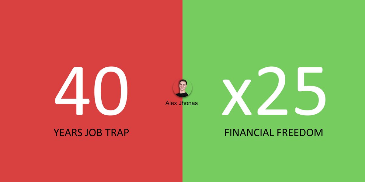 Alex_Jhonas1's tweet photo. People get stuck in the Job trap for 40 years and never achieve financial freedom.

 I calculated my financial freedom numbers and achieved financial freedom.

 Read how below:

🧵Thread https://t.co/eWKWdQHNao