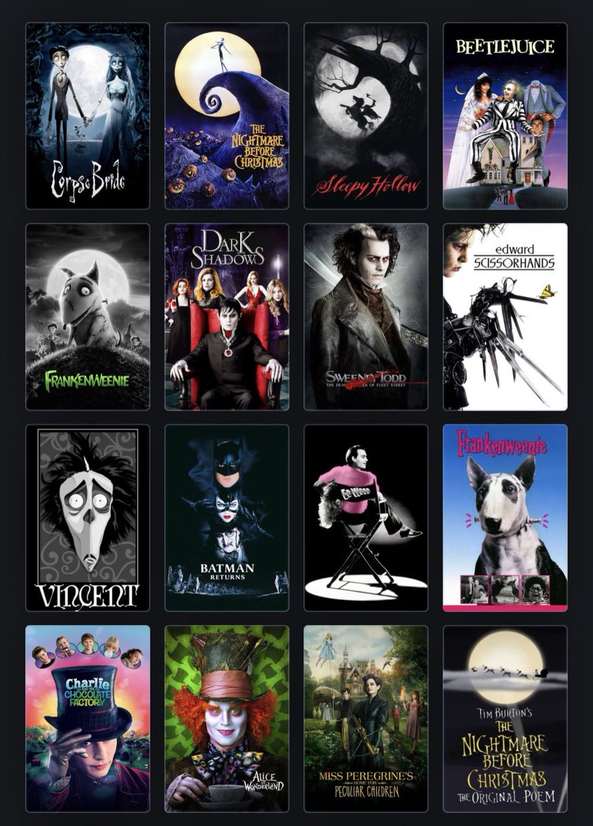 triiiplice's tweet photo. Tim Burton turned 65 this week! 🖤 https://t.co/O7eaIfCt1y