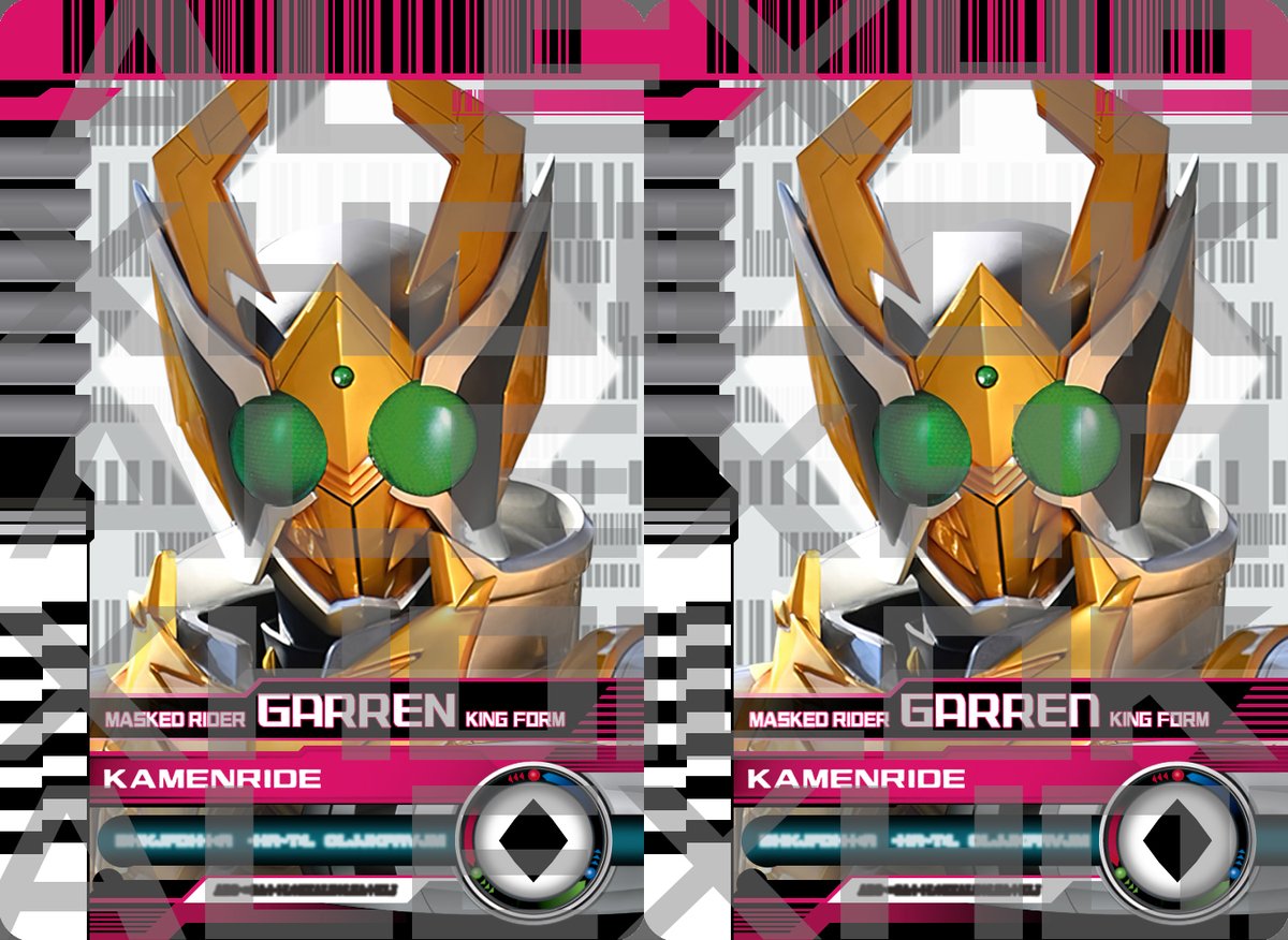 Alex_HoiLok's tweet photo. 20th anniversary is coming.
KAMEN RIDE...GARREN.KING~
#ライダーカード #仮面ライダーギャレン #キングフォーム #仮面ライダーブレイド #仮面ライダーディケイド #仮面ライダーディエンド #KamenRiderGarren #KingForm #KamenRiderBlade #KamenRiderDecade #KamenRiderDiend #RiderCard #DecadeCard https://t.co/F9K6LKDO2Z