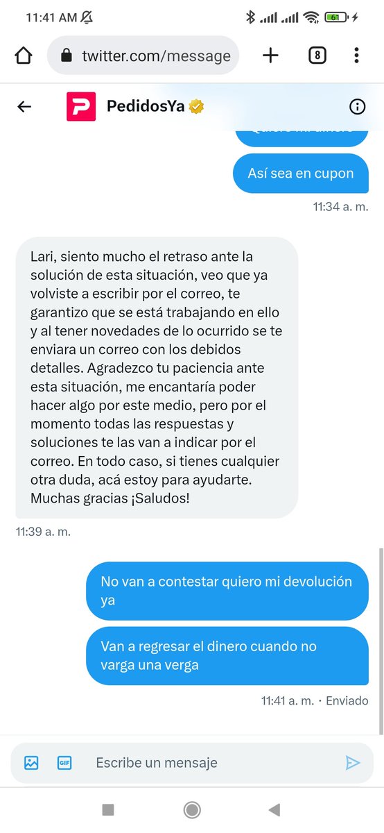 Lari__Ferrer's tweet photo. @pedidosya esto es una burla quiero mi devolución https://t.co/7XdCRHY8P0
