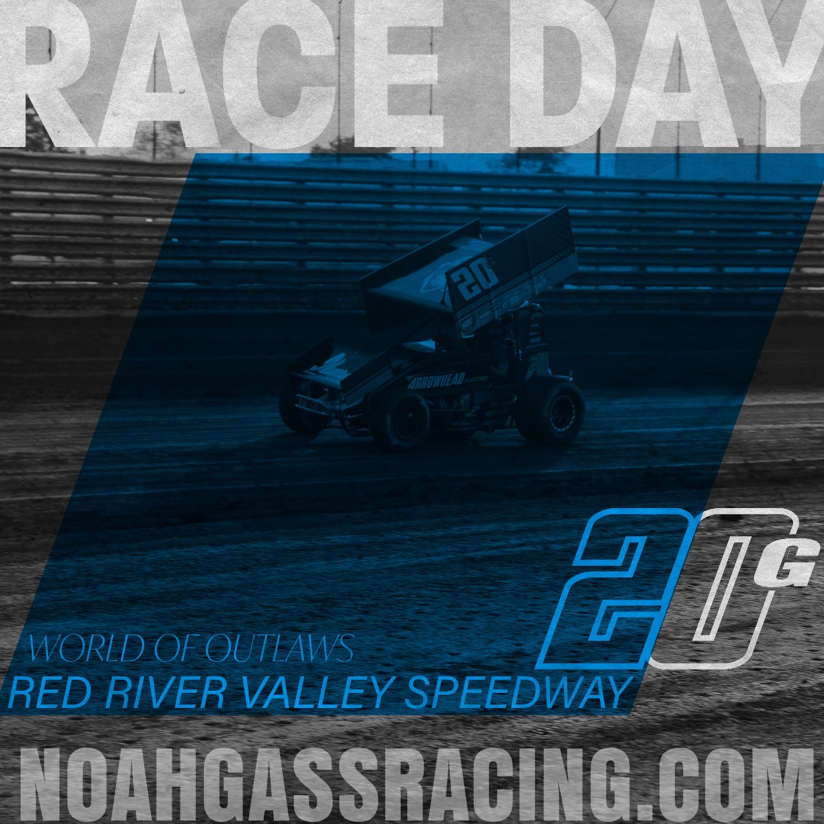 𝙍𝘼𝘾𝙀 𝘿𝘼𝙔 

It’s our final night of racing in North Dakota and we will be at @RRVSpeedway in Fargo for the Gerdau Duel in the Dakotas with the @WorldofOutlaws! 

Watch all the action 𝘓𝘐𝘝𝘌 on @dirtvision or follow on @MyRacePass!