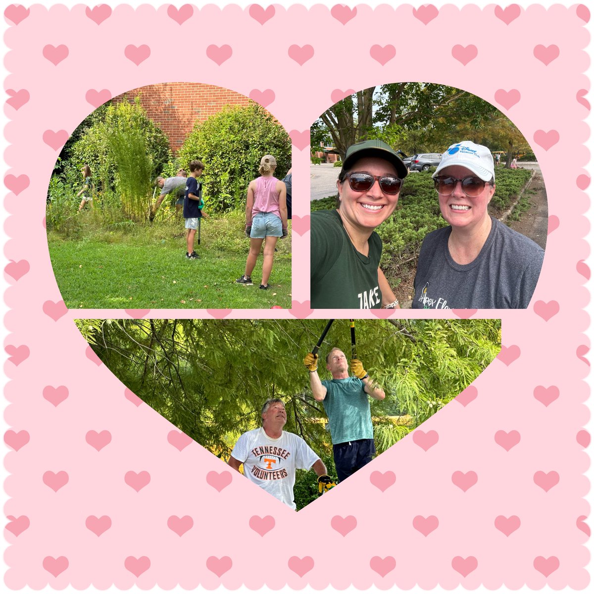 Thank you to Hope Community church, parents, students and staff who loved on our campus this morning!! The carpool loop and butterfly garden are looking so much better! #THEAPEXWAY #BELIEVE