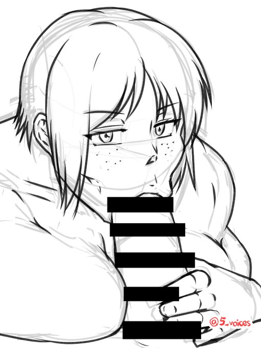 フェラが好き。描くのが楽ってのもあるけど、口とかおっぱいの方が気持ちよさ一番想像しやすい。マンコが一番よくわからん。 