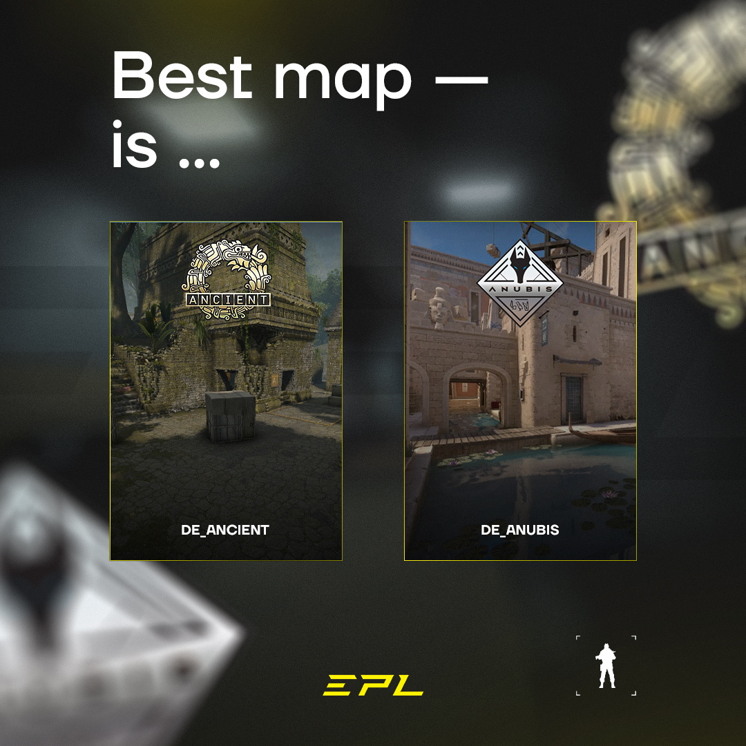 Ancient and Anubis are contradictory maps, and it's like they even have something in common (both begin with the letter 'A'?) Which of these cards do you think is the best? Arguments in the replies #csgo