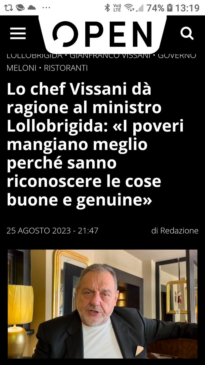 baffi_francesco's tweet photo. Ecco un altro coglione già noto come un fascista di merda.
#vissani https://t.co/7iSoLyxlyf