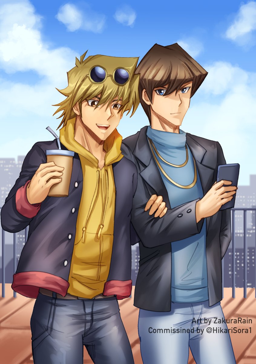 ZakuraRain's tweet photo. Some puppyshipping c0mmissioned by @/HikariSora1 !
A little dating scene~ 💕

#yugioh #joey #jonouchi #setokaiba #kaiba https://t.co/N0ElYw5vxW