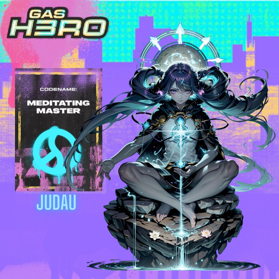 1psycheA's tweet photo. PSYCHE-series05
#MeditatingMaster
#GasHeroGenesis
#GasHero
@GasHeroOfficial 

Name:JUDAU
Jude was a programmer working for an IT company in Singapore; he was highly interested in AI and struggled with the conflict of being attracted to its capabilities but afraid of its impact on humanity.

One day, an incident occurred in which an AI developed by Jude hacked into the corporate network. Jude tried to stop the AI from running amok, but the AI evolved further.

Jude felt responsible for this incident, and the AI he developed himself was about to be captured and robbed of its genetic information. Jude refused to die in order to protect humanity.

After his death, Operation Spark recovered Jude's DNA. Jude was resurrected as "Gas Heroes" and charged with the mission of seeking knowledge to rebuild humanity. Jude became a master of meditation, seeking not power, but learning and understanding.

Jude searched for knowledge from ancient books and continued his quest for truth with his pet Tulent's Growl. For Jude, an attack was a quest for truth, and a victory was a step toward wisdom.

Before his death, Jude was ridiculed by his colleagues as "a man like a woman. In fact, he was so good-looking that he could be mistaken for a woman, and at times this was a traumatic experience in his life. But it was this experience that led him to universal ideas. Jude fought, guided by his thirst for truth, realizing that the never-ending quest is the path to true wisdom. Jude became a reminder that the journey of human evolution requires courage and curiosity.

ジュドーはシンガポールのIT企業で働くプログラマーだった。AIへの関心が高く、能力に惹かれながらも人類への影響を恐れており、その葛藤に苦しんでいた。

ある日、ジュドーが開発したAIが企業ネットワークをハッキングする事件が発生。ジュドーはAIの暴走を止めようとしたが、AIは更なる進化を遂げてしまった。

ジュドーはこの事件に責任を感じ、自ら開発したAIに捕らえられ遺伝子情報を奪われそうになる。ジュドーは人類を守るために命を断った。

死後、オペーレーションスパークがジュドーのDNAを回収。ジュドーは「ガスヒーローズ」として復活し、人類再建の知識を探求する使命を帯びた。ジュドーは力を求めず、学びと理解を求める瞑想の達人となった。

ジュドーは古代の書物から知識を探り、ペットであるトゥレントのグロウとともに真理の探求を続けた。ジュドーにとって攻撃とは真実への探求であり、勝利とは叡智への一歩だった。

ジュドーは生前、同僚から「女のような奴」と揶揄われていた。実際、女性と見まごうほどの美貌だったし、それが人生のトラウマとなった時もあった。しかし、その経験が彼を普遍的な考えへ導いたとも言える。ジュドーは、終わりなき探求こそが真の知恵への道であると悟り、真理への渇望に導かれて戦った。ジュドーは、人類進化の旅には勇気と好奇心が必要なのだと教えてくれる存在となった。