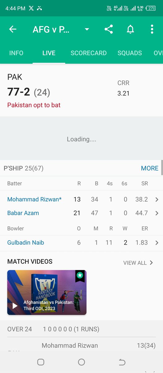 Are_Sambha's tweet photo. @ICC Where is #PAKBall
Where is intent..
England does not play as slow even in Test cricket as the players ranked number 1 in ODI and number 2 in T20 are playing. Even against Afghanistan. #AFGvPAK #afgvspak #PAKvAFG https://t.co/pHjKPk49W4