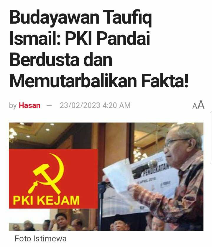 KALAU NGAKUNYA KORBAN PELAKUNYA SIAPA ??? JANGAN BISANYA CUMA NGAKU NGAKU KORBAN PELAKUNYA SIAPAAA ????? #BasmiPKIBenamkanPDIP #BasmiPKIBenamkanPDIP