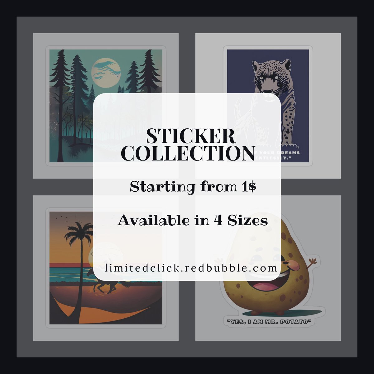 LimitedClickart's tweet photo. "Unleash your creativity with our irresistible sticker collection! 🎨✨ #Stickers  #ArtistOnTwitter #flower #leaf #pattern #minimalist #moden #Abstract #summer #Spring #autmn #floral #botanical #illustration #animal #Memes #redbubbleartist #findyourthing #redbubbleshop #redbubble https://t.co/FrkAxzxyr0