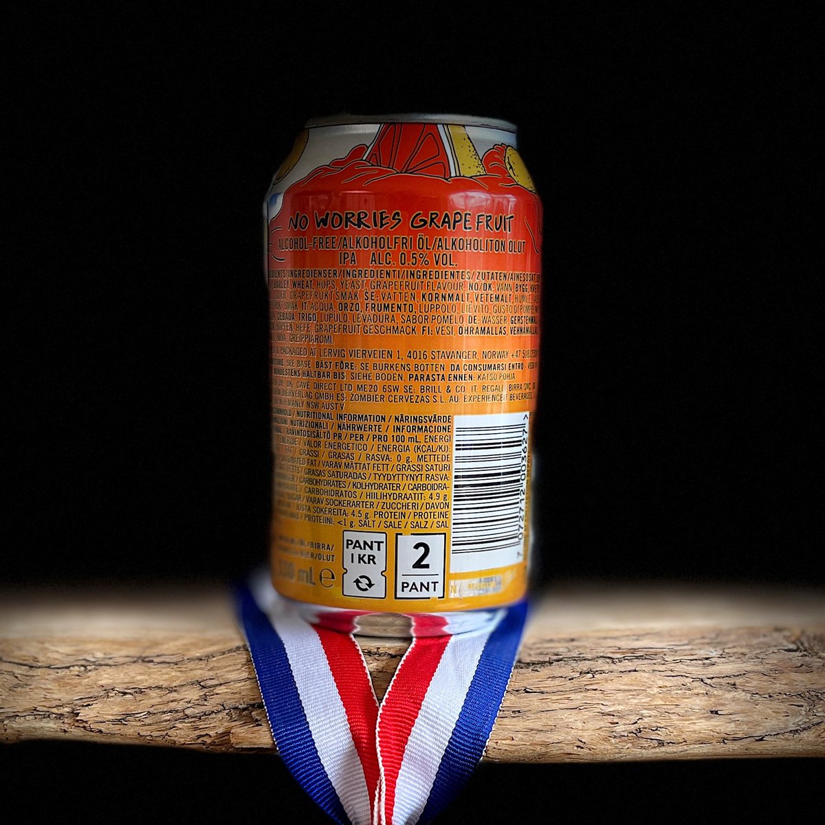Brewed in Norway #ClassOf2023  🥇 No Worries Grapefruit — IPA #AlcoholFreeAwards No.128 <a href="/LervigBeer/">LERVIG</a> #AFAGold #SoberLife