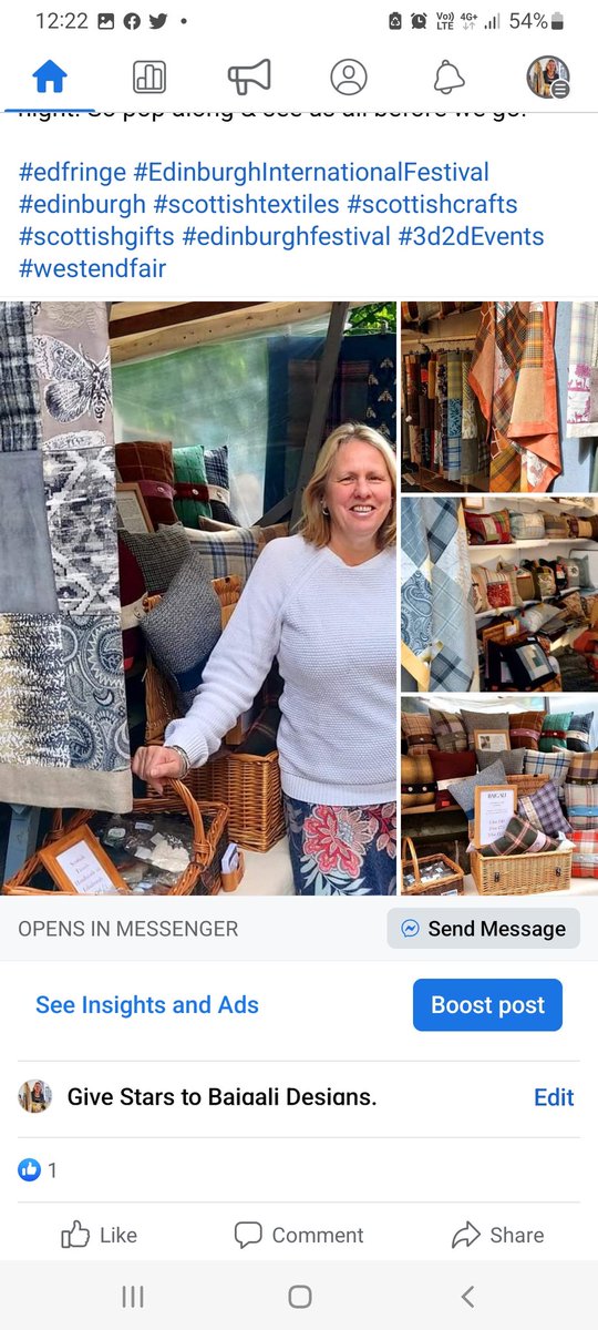 Last weekend at the West End Fair! 
We all pack up &amp; head home at 6pm tomorrow night! So pop along &amp; see us all before we go!

#edfringe #EdinburghInternationalFestival #edinburgh #scottishtextiles #scottishcrafts #scottishgifts #edinburghfestival #3d2dEvents #westendfair