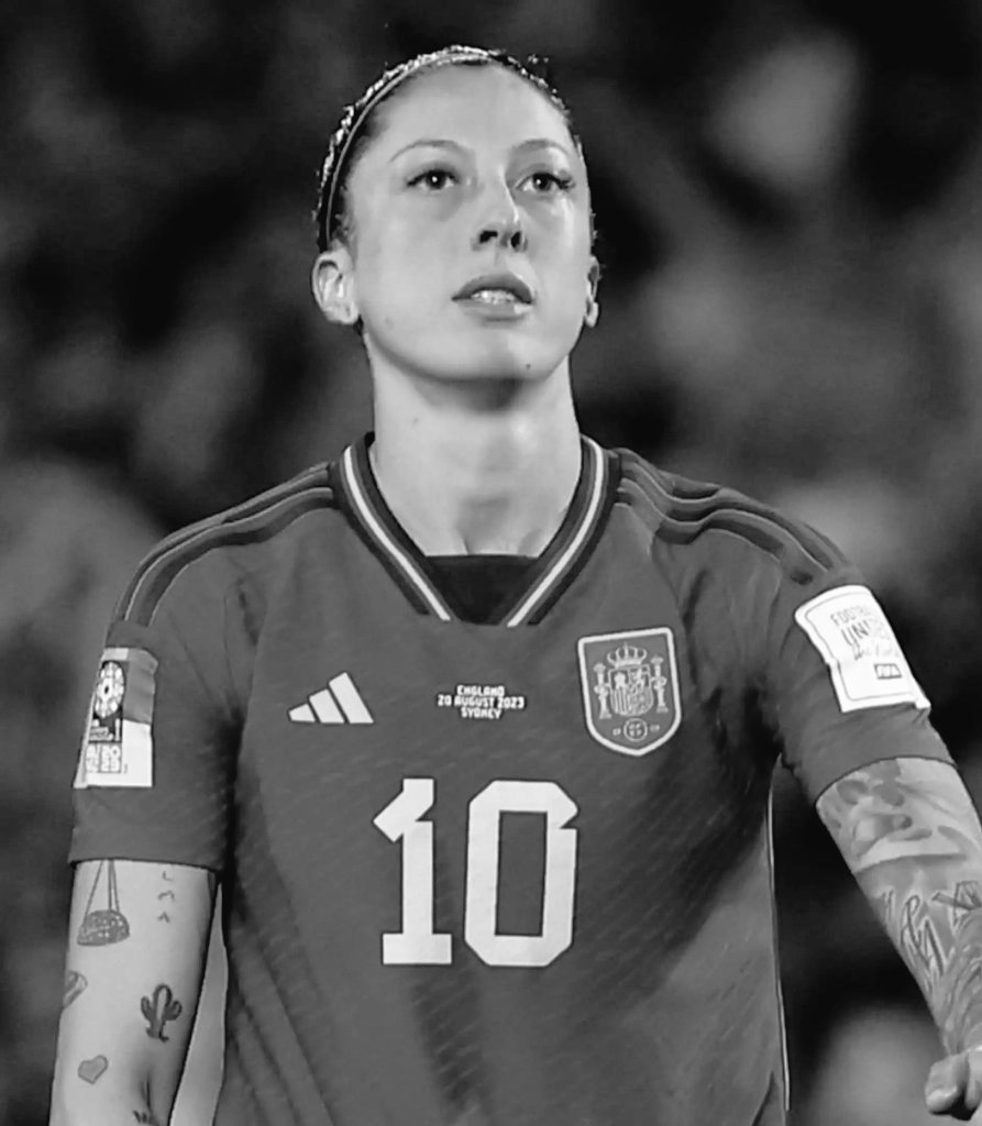 We stand with #JenniHermoso of the World Cup winning Spanish team. 
#WomensSport #WomensArt