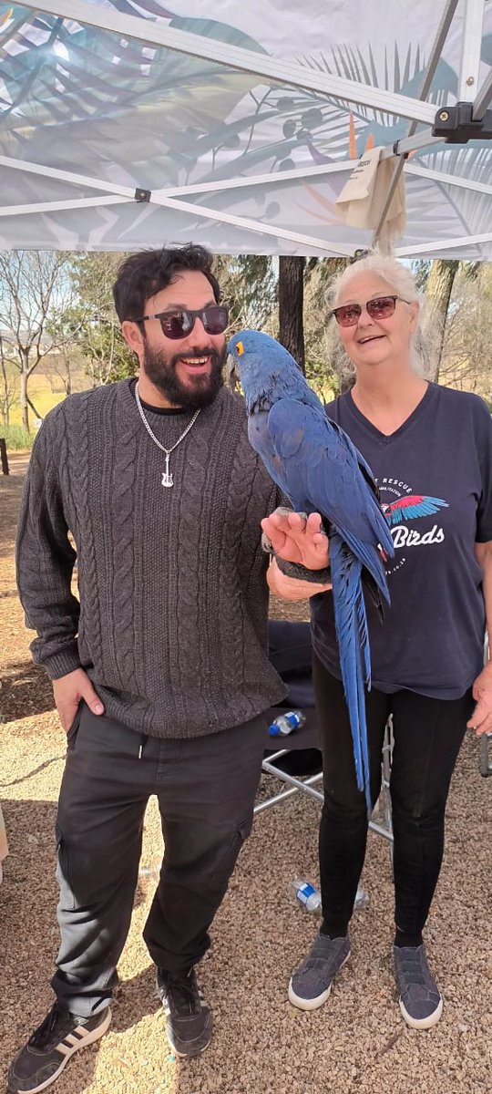 brainybirds_sa's tweet photo. Juno trying her best to get @martinbester from @JacaBreakfast onto #teamBrainyBirds As a section18A we always need help to raise funds
#jacarandaAngels @jacarandafm https://t.co/qiK42p2Cki