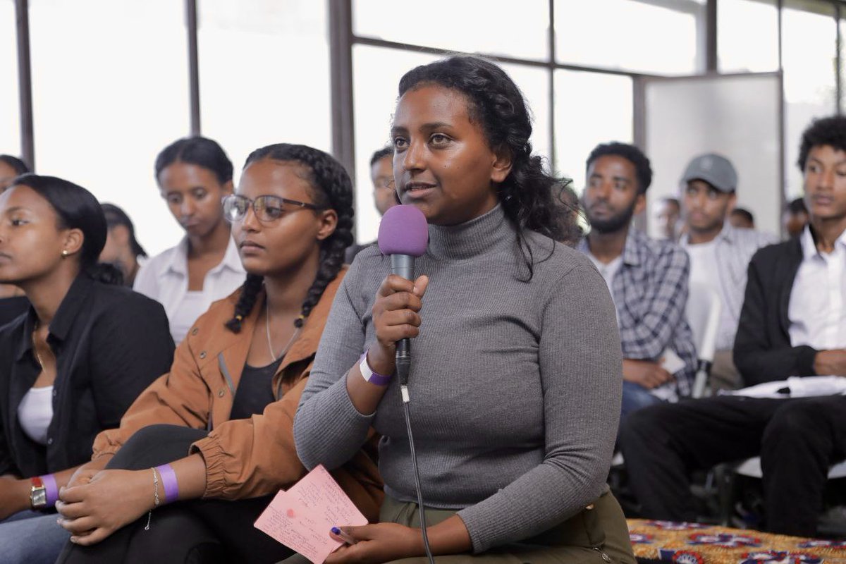 Dr. Ambaye Ogato's closing words are powerful: "Ethiopian youth, you have the power to make a difference. Embrace non-violence and be the force for positive change. Your actions matter."

📍Atmosphere
#internationalyouthday #IYD2023 #EmpoweredGeneration #ብቁትውልድ