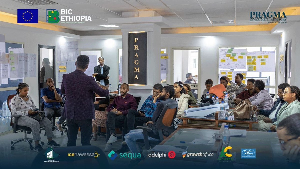 pragma_capital's tweet photo. #Ethiopia here are the secound cohort graduates of our Mini-MBA #Catalyzer Program, supported by @BicEthiopia & funded by @EUinEthiopia which provided in-depth training on how entrepreneurs expand their businesses & enhance brand recognition, market access, & revenue. https://t.co/BVEXakLXKZ