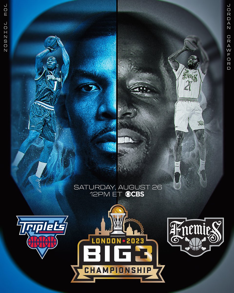 icecube's tweet image. ISO Joe vs. Jordan Crawford. These two are about to battle it out big time for that trophy. 

#TheBIG3 championships are only a few hours away. We’re kicking off the game day with the Celebrity &amp;amp; All-Star games at noon ET. Don’t miss a moment—watch us on @CBS. @thebig3