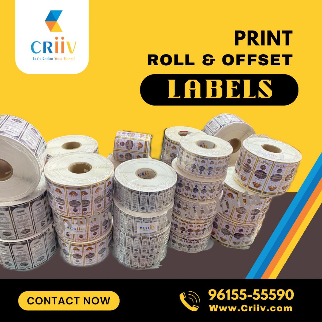 criiv_india's tweet image. Print Roll Form and Offset LABELS! 
Get more details please contact us 9615555590

@criivindia

#rollform

We are printing label in roll and offset.
Providing label with die cut
Uses Labels by manually and by machine
Bast quality papers and printing services.