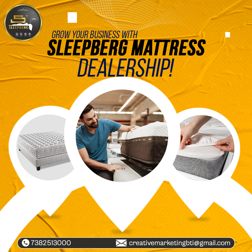 Grow your Business with Sleepberg Mattress Dealership!!!😍
So, contact us today👇
📞 Call: 073825 13000
📧 Email: creativemarketingbti@gmail.com
.
#sleepbergmattress #sleepberg #sleepbergbestmattress #bestmattressforbackpain #comfysleepmattress #relieffrompain #JoinSleepberg