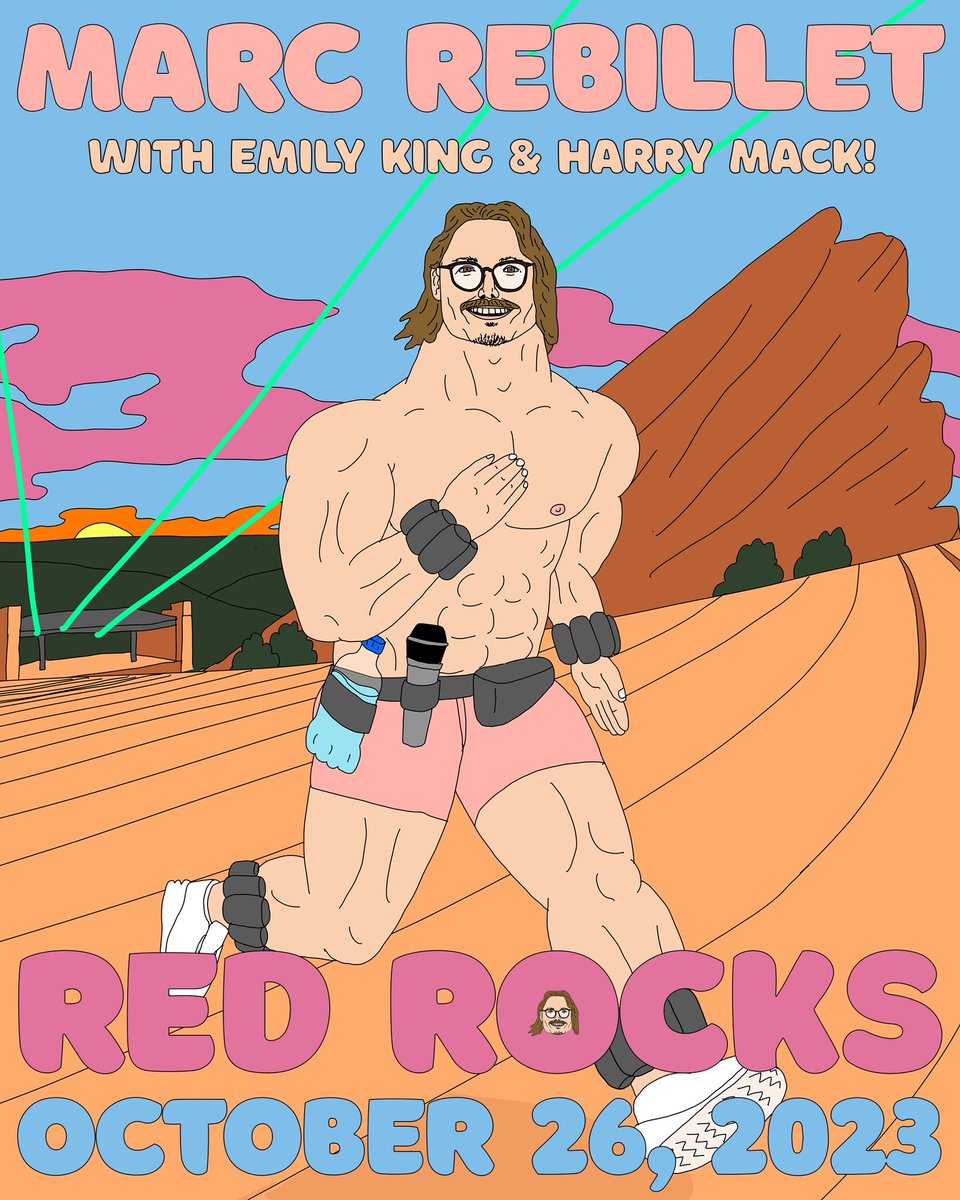 COLORADO cuties!! I’m playing <a href="/RedRocksCO/">Red Rocks Park & Amphitheatre</a> w/ my good friend <a href="/marcrebillet/">MARC REBILLET</a> OCTOBER 26TH!! So excited for this one 😁 AND <a href="/harrymack/">Harry Mack</a> will be there too! Can’t wait to see you CO cuties! ❤️ tickets -> tinyurl.com/4hk69dpw