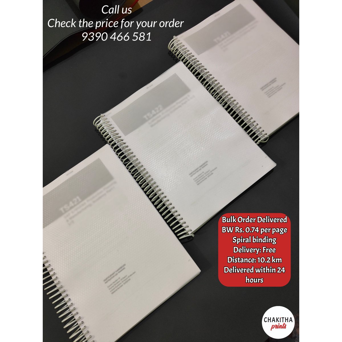 chakithaprints's tweet image. Spiral Binding ✨
BW - Rs. 0.74 per page ✨
Call us to check the exact price for your order
+91 9390 466 581

Whatsapp: wa.me/919390466581
Instagram: instagram.com/chakithaprints
Find us on Google: g.co/kgs/K67oRq

#coilbinding #spiralbinding #chakithaprints