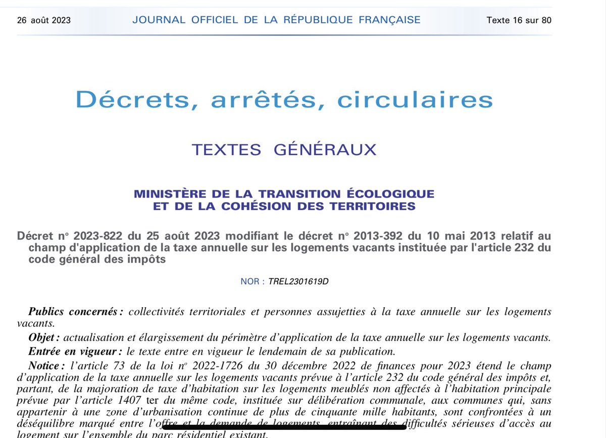 YannickMOREAU's tweet photo. Surprise de la nuit du 25 au 26 août : le décret tant attendu sur l’actualisation des #zonestendues et des communes ayant la possibilité de voter un taux majoré de #taxedhabitation sur les #residencessecondaires #thrs est enfin paru au journal officiel.

Ce décret permettra à de nombreuses communues touristiques, notamment littorales, de disposer de nouveaux moyens permettant de financer la réalisation de logements abordables.

Aux Sables d’Olonne par exemple, la recette nouvelle issue de cette majoration permettra d’aider la @VilleDesSables à financer la réalisation de 500 nouveaux logements abordables en location ou accession à la propriété.

Ainsi les résidents secondaires vont-ils favoriser le logement à l’année des populations locales.

L’objectif, dans une station touristique comme la nôtre, est de rechercher et retrouver un équilibre entre l’habitat secondaire et touristique qui est dans l’ADN d’une station balnéaire, et l’habitat à l’année tout aussi nécessaire pour faire battre le coeur de nos quartiers, de nos écoles et de nos commerces et entrprises locaux.

Merci particulier @FaureDominique qui s’est battue avec constance pour que soit publié ce décret soutenu et attendu par l’#ANEL mais aussi par l’ANETT et de nombreux acteurs du #logement en zones touristiques ou tendues.
