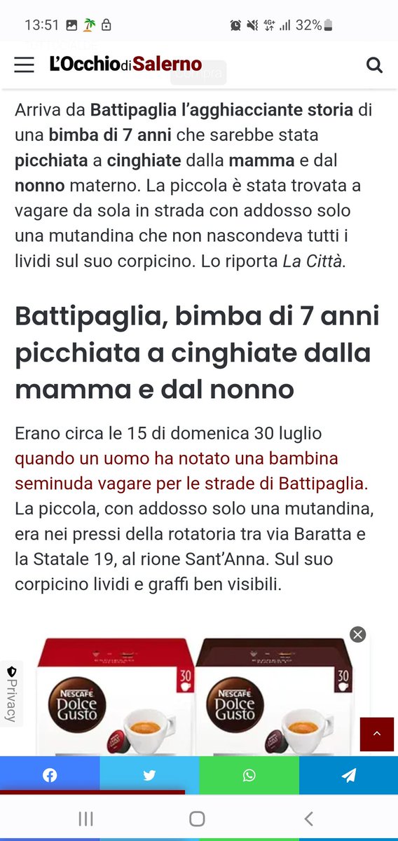 semprevane's tweet photo. Mia figlia ha 7 anni,sta roba è dolorosa.
Ma mi soffermo sull'intervento dei servizi sociali, che già conoscevano e seguivano la famiglia.
Veramente la seguivate? Veramente?
E allora siete un fottuto fallimento perchè quella bimba è stata presa a cinghiate e voi siete delle merde https://t.co/Y9iVultFef